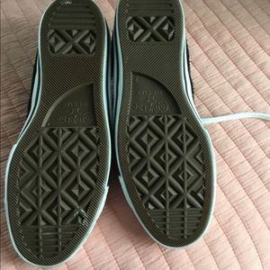 Converse suede black slides